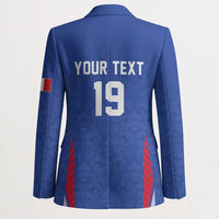 Custom Rugby France Blazer XV de France Gallic Rooster Mascot