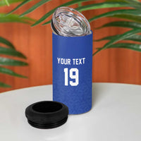 Custom Rugby France 4 in 1 Can Cooler Tumbler XV de France Gallic Rooster Mascot