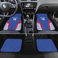 Custom Rugby France Car Mats XV de France Gallic Rooster Mascot