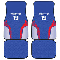Custom Rugby France Car Mats XV de France Gallic Rooster Mascot