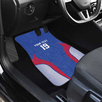 Custom Rugby France Car Mats XV de France Gallic Rooster Mascot