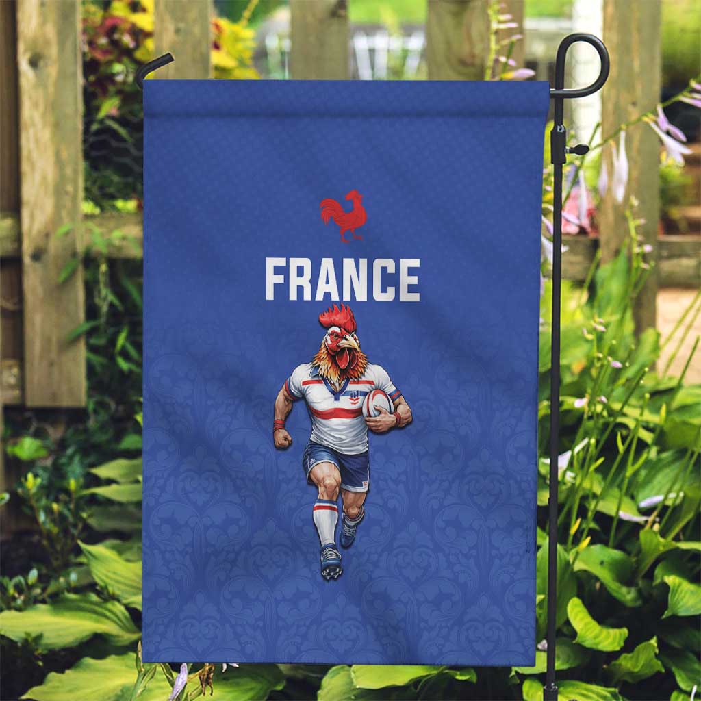 Rugby France Garden Flag XV de France Gallic Rooster Mascot