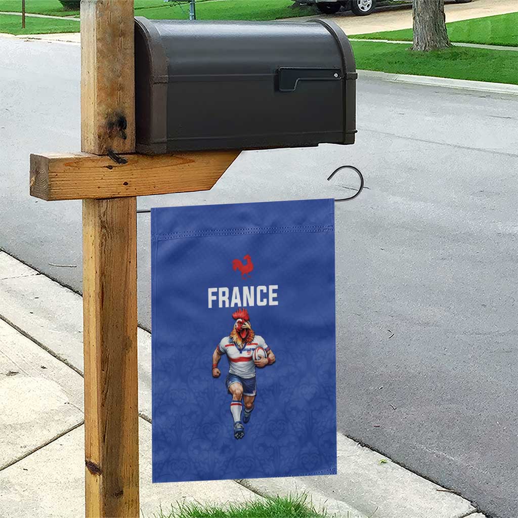 Rugby France Garden Flag XV de France Gallic Rooster Mascot