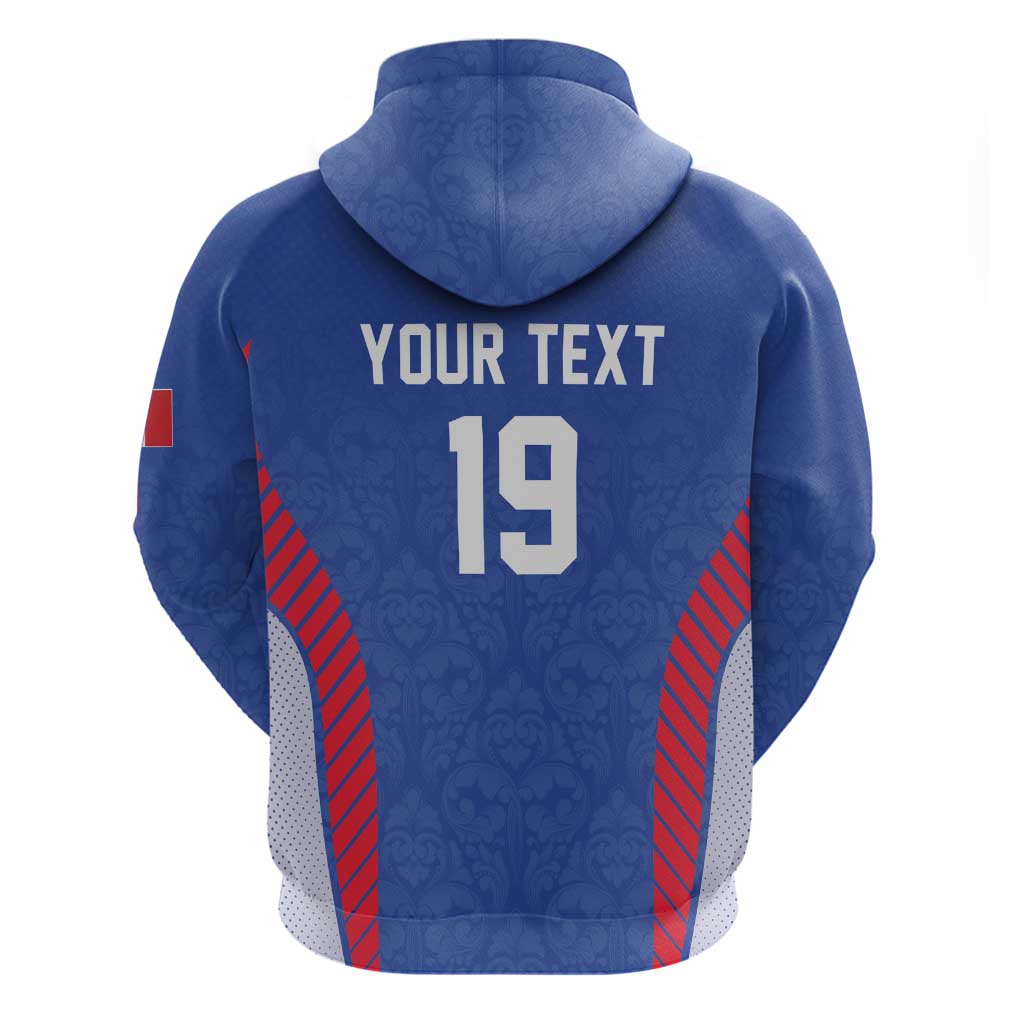 Custom Rugby France Hoodie XV de France Gallic Rooster Mascot