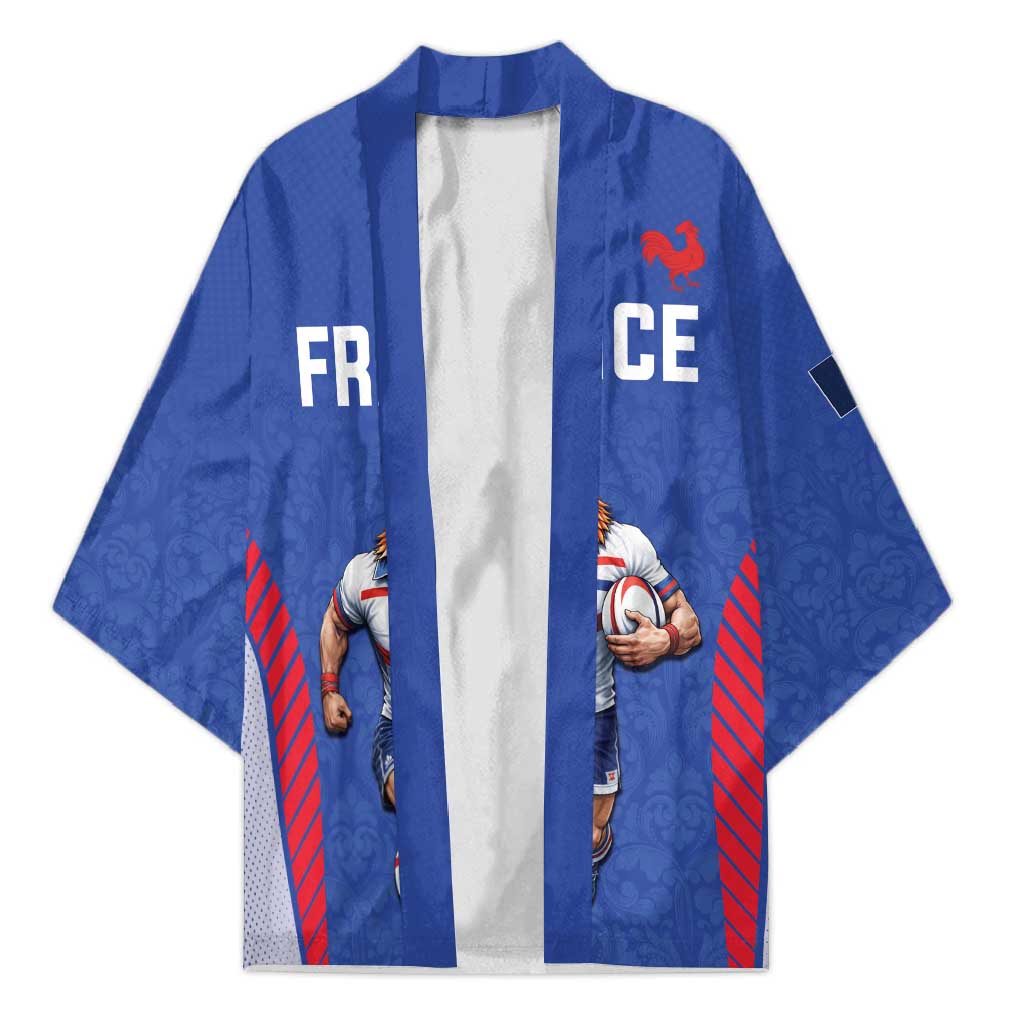 Custom Rugby France Kimono XV de France Gallic Rooster Mascot