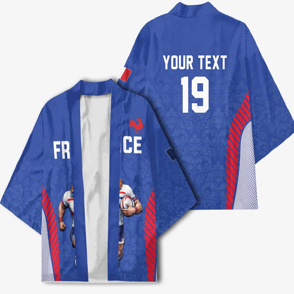 Custom Rugby France Kimono XV de France Gallic Rooster Mascot