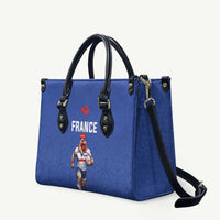 Rugby France Leather Bag XV de France Gallic Rooster Mascot