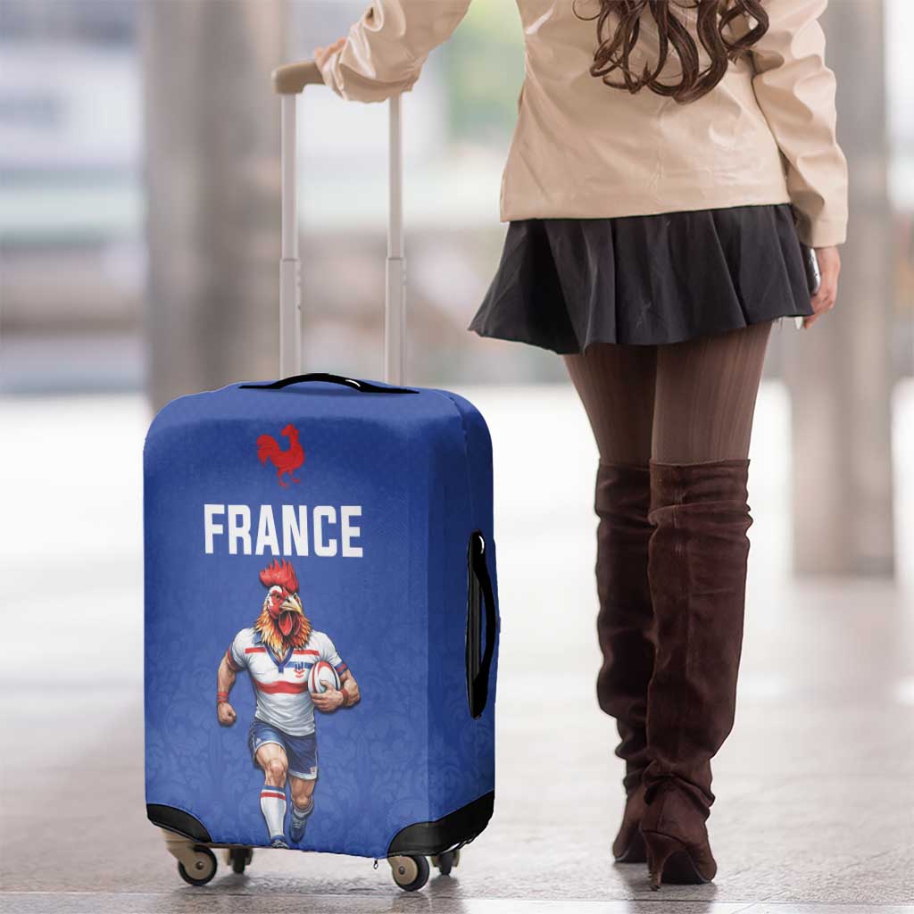 Rugby France Luggage Cover XV de France Gallic Rooster Mascot