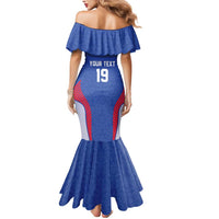 Custom Rugby France Mermaid Dress XV de France Gallic Rooster Mascot