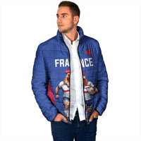 Custom Rugby France Padded Jacket XV de France Gallic Rooster Mascot