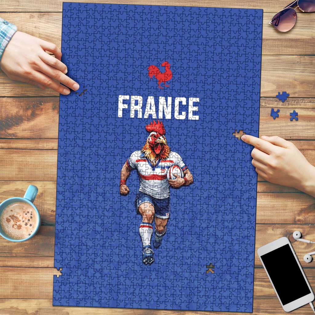 Rugby France Puzzle XV de France Gallic Rooster Mascot