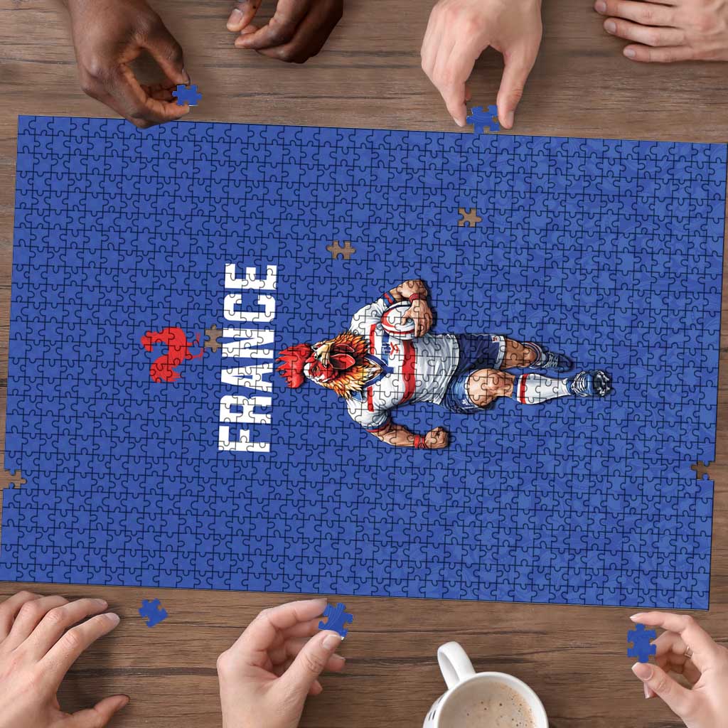 Rugby France Puzzle XV de France Gallic Rooster Mascot