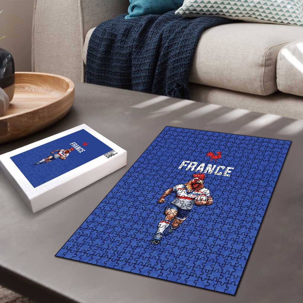 Rugby France Puzzle XV de France Gallic Rooster Mascot