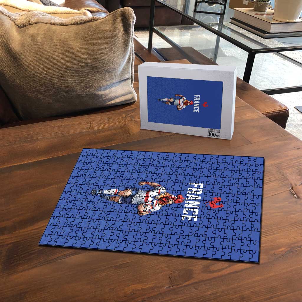 Rugby France Puzzle XV de France Gallic Rooster Mascot