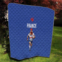 Rugby France Quilt XV de France Gallic Rooster Mascot