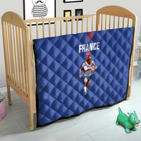 Rugby France Quilt XV de France Gallic Rooster Mascot