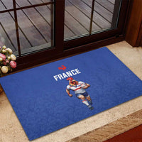 Rugby France Rubber Doormat XV de France Gallic Rooster Mascot