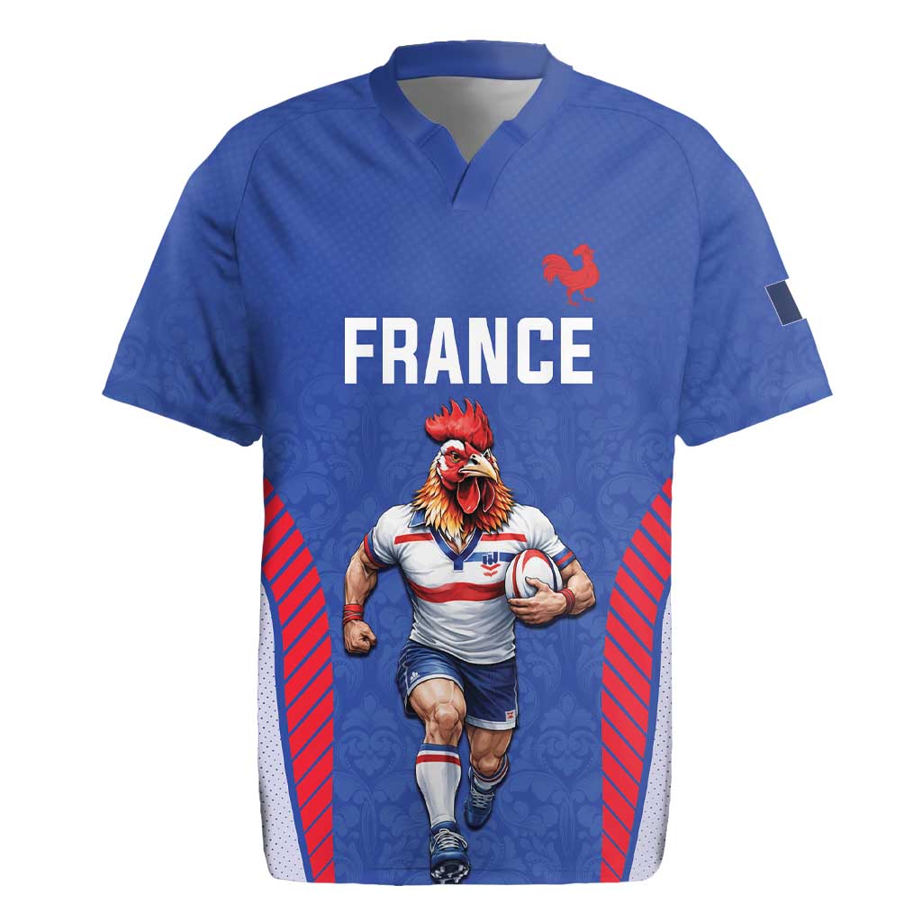 Custom Rugby France Rugby Jersey XV de France Gallic Rooster Mascot