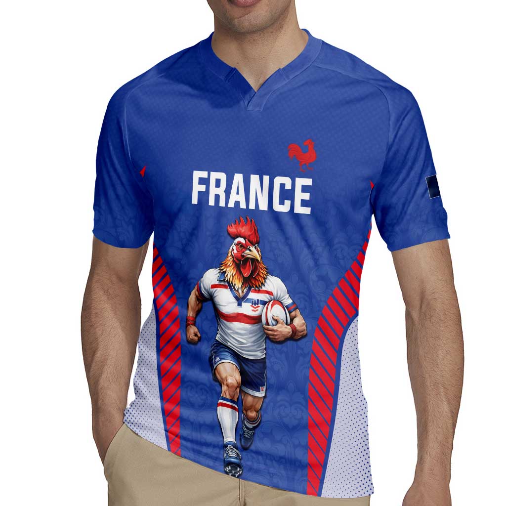 Custom Rugby France Rugby Jersey XV de France Gallic Rooster Mascot