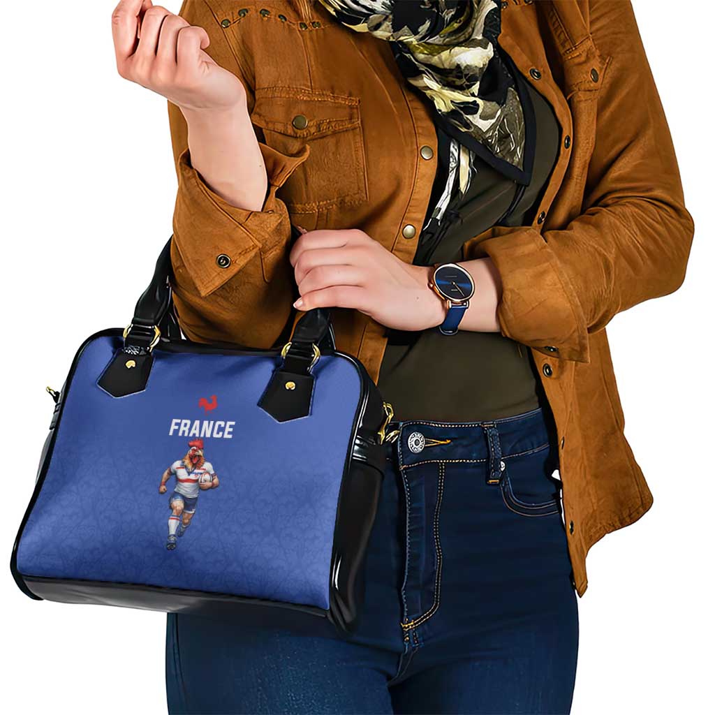 Rugby France Shoulder Handbag XV de France Gallic Rooster Mascot