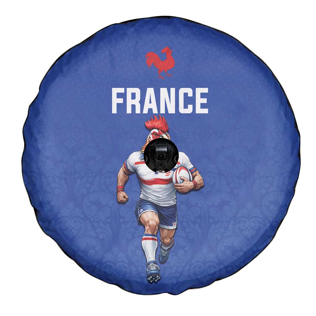 Rugby France Spare Tire Cover XV de France Gallic Rooster Mascot