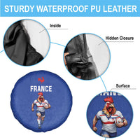 Rugby France Spare Tire Cover XV de France Gallic Rooster Mascot