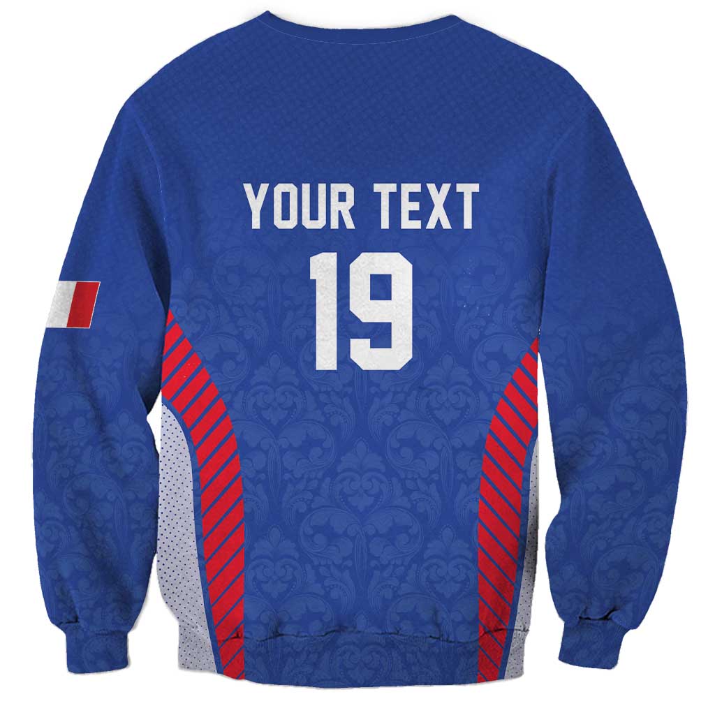 Custom Rugby France Sweatshirt XV de France Gallic Rooster Mascot