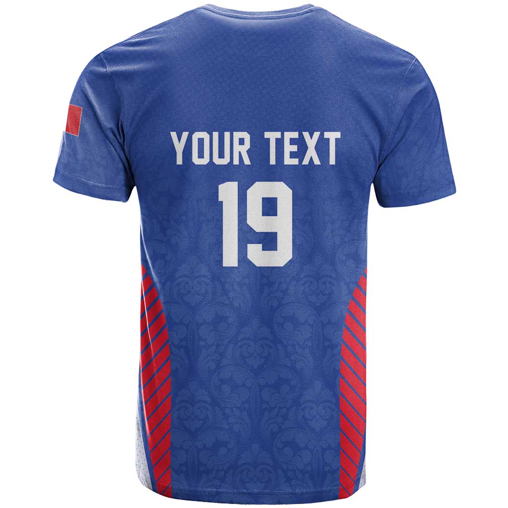 Custom Rugby France T Shirt XV de France Gallic Rooster Mascot