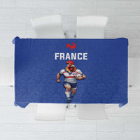 Rugby France Tablecloth XV de France Gallic Rooster Mascot