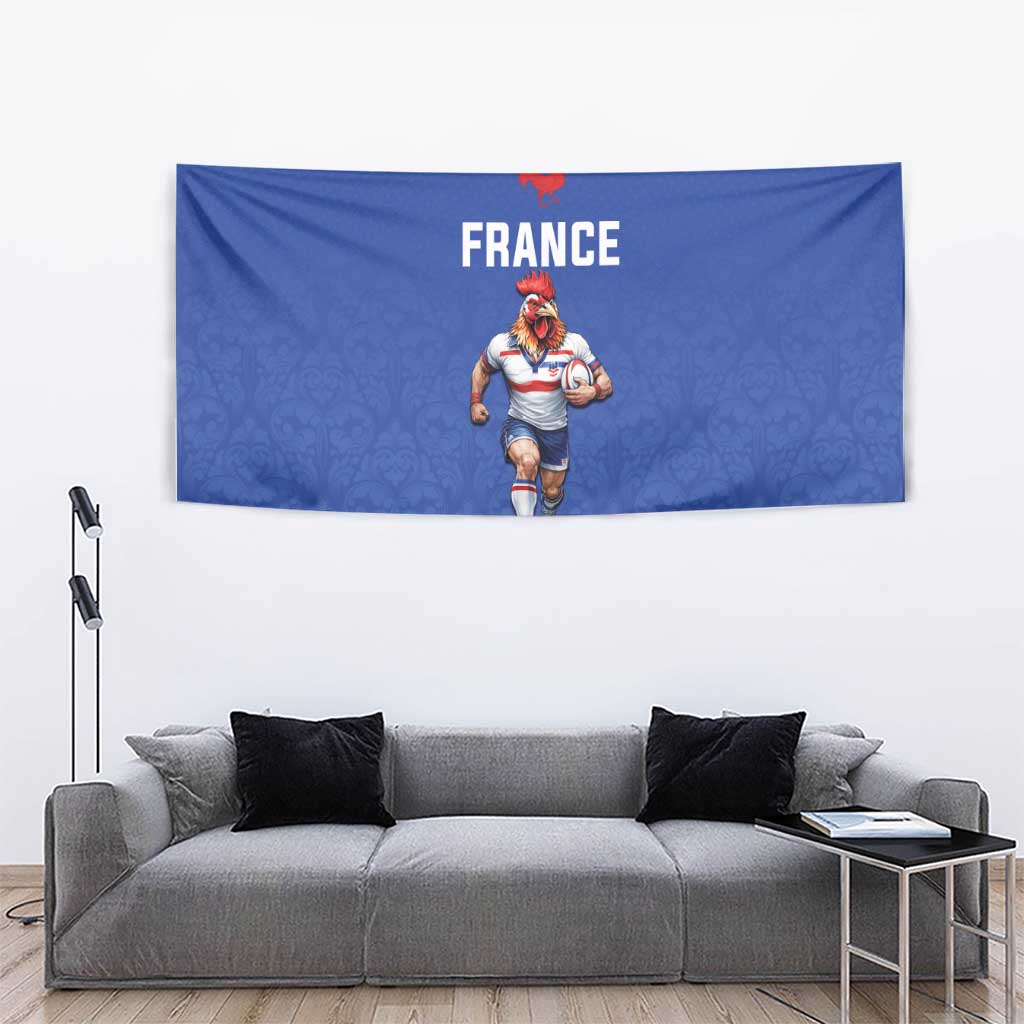 Rugby France Tapestry XV de France Gallic Rooster Mascot