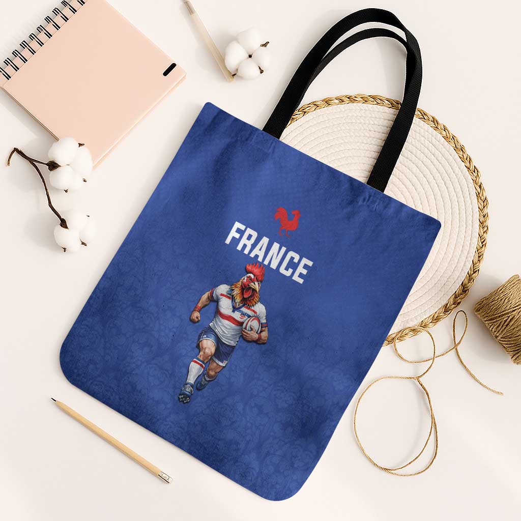 Rugby France Tote Bag XV de France Gallic Rooster Mascot