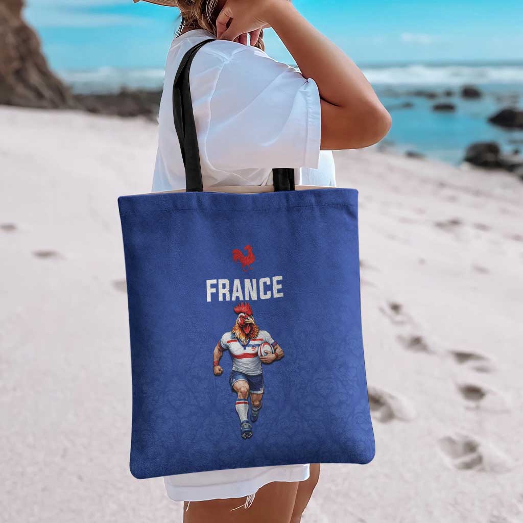 Rugby France Tote Bag XV de France Gallic Rooster Mascot