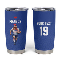 Custom Rugby France Tumbler Cup XV de France Gallic Rooster Mascot