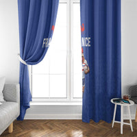 Rugby France Window Curtain XV de France Gallic Rooster Mascot