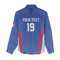 Custom Rugby France Women Casual Shirt XV de France Gallic Rooster Mascot