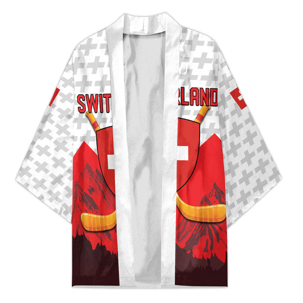 Switzerland Ice Hockey Custom Kimono Swiss Shield Alps Art