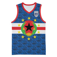 Cabo Verde Tubaroes Azuis Historic Debut 2026 Basketball Jersey Cape Verde Past and Present Flag Motif