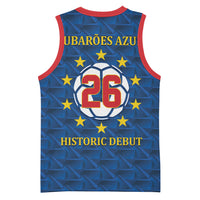 Cabo Verde Tubaroes Azuis Historic Debut 2026 Basketball Jersey Cape Verde Past and Present Flag Motif