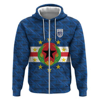 Cabo Verde Tubaroes Azuis Historic Debut 2026 Hoodie Cape Verde Past and Present Flag Motif