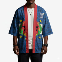 Cabo Verde Tubaroes Azuis Historic Debut 2026 Kimono Cape Verde Past and Present Flag Motif