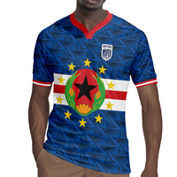 Cabo Verde Tubaroes Azuis Historic Debut 2026 Rugby Jersey Cape Verde Past and Present Flag Motif