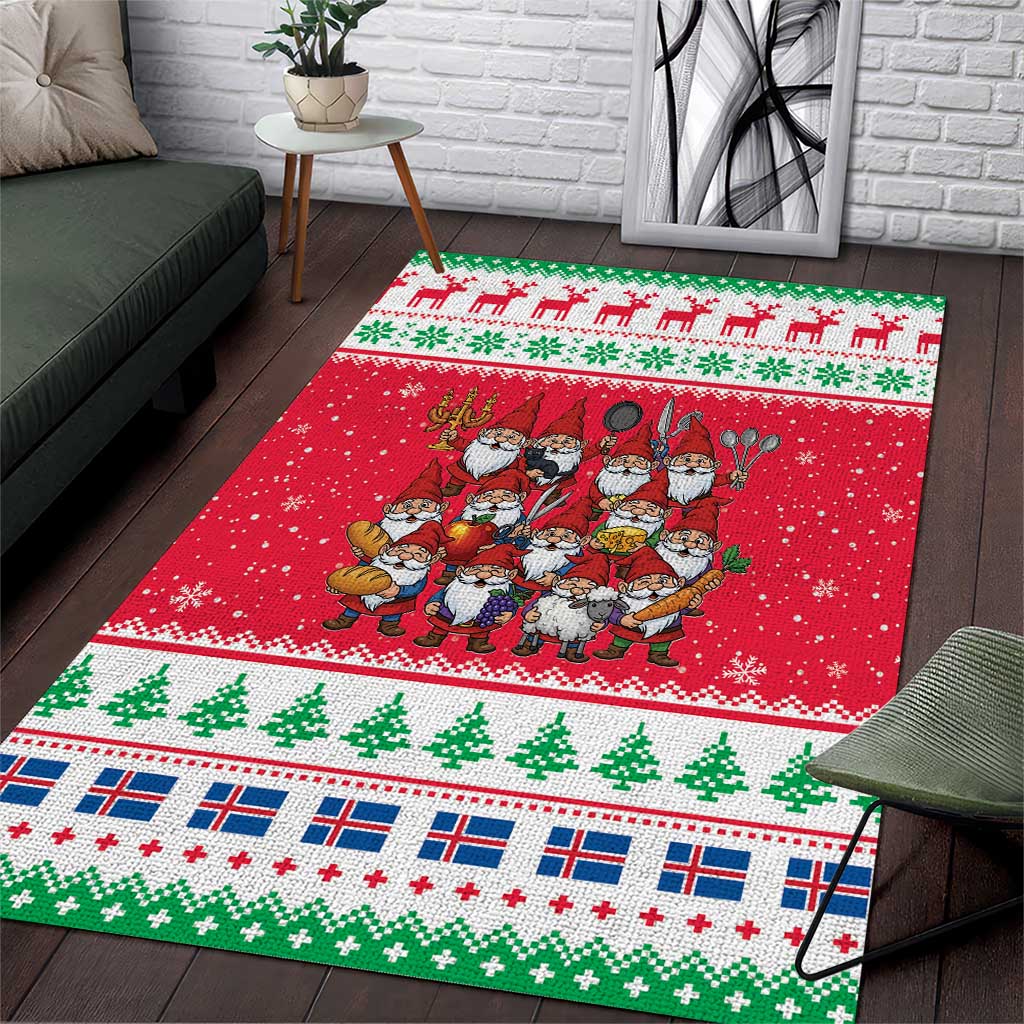 Iceland Christmas Area Rug Icelandic Yule Lads - Wonder Print Shop