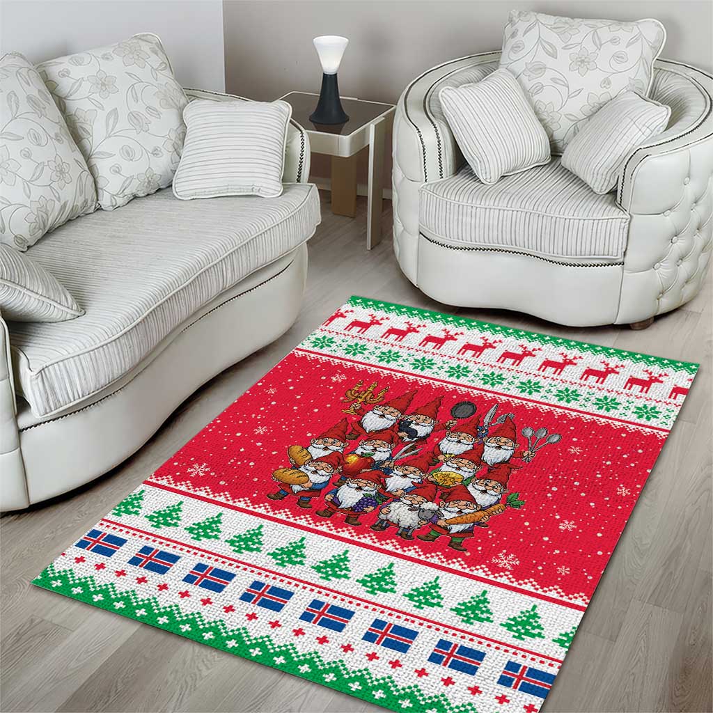 Iceland Christmas Area Rug Icelandic Yule Lads - Wonder Print Shop