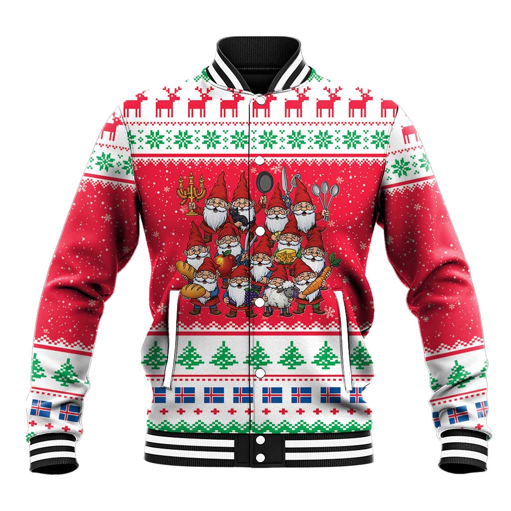 Iceland Christmas Baseball Jacket Icelandic Yule Lads LT19