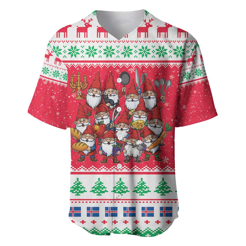 Iceland Christmas Baseball Jersey Icelandic Yule Lads LT19