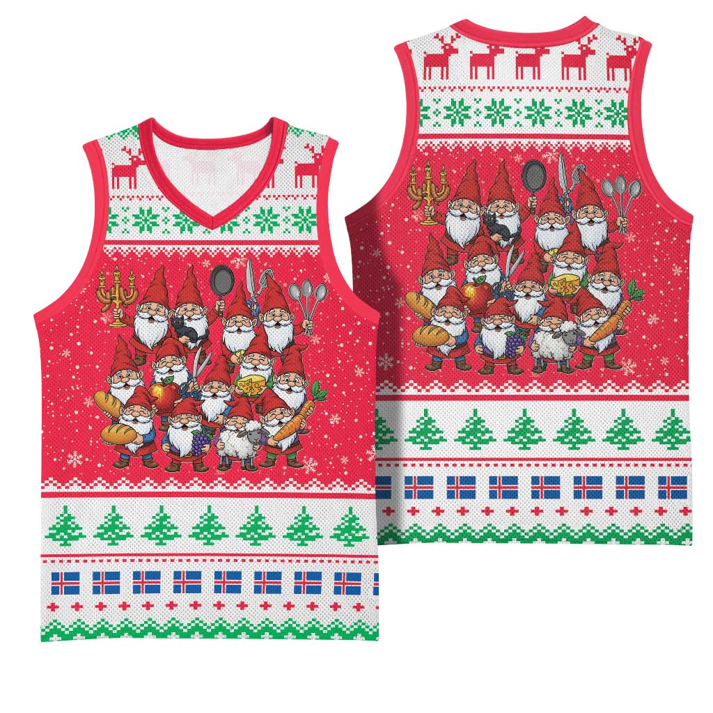Iceland Christmas Basketball Jersey Icelandic Yule Lads LT19