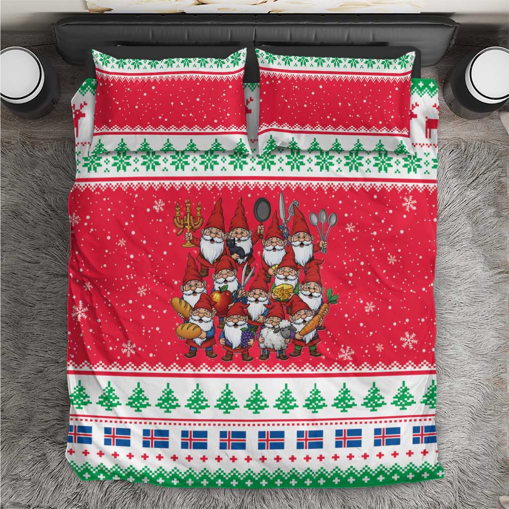 Iceland Christmas Bedding Set Icelandic Yule Lads - Wonder Print Shop