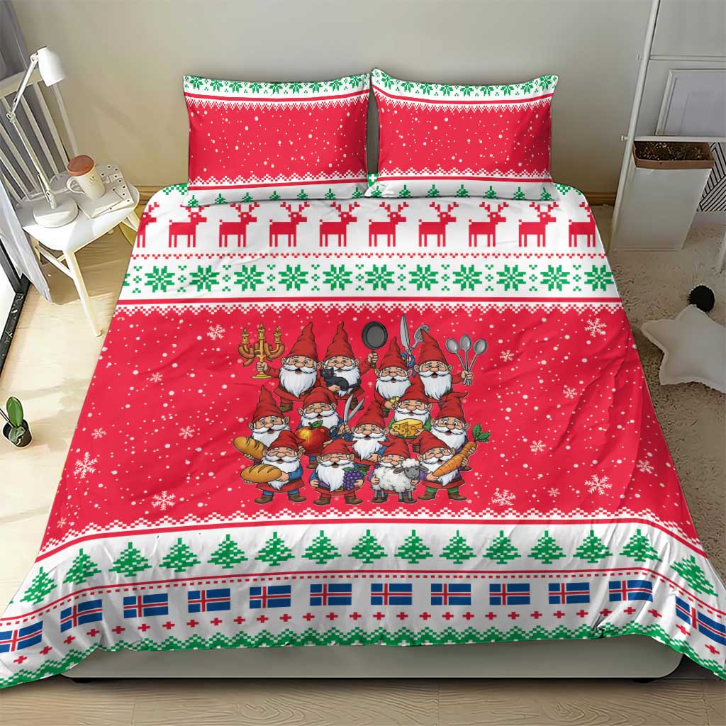 Iceland Christmas Bedding Set Icelandic Yule Lads - Wonder Print Shop
