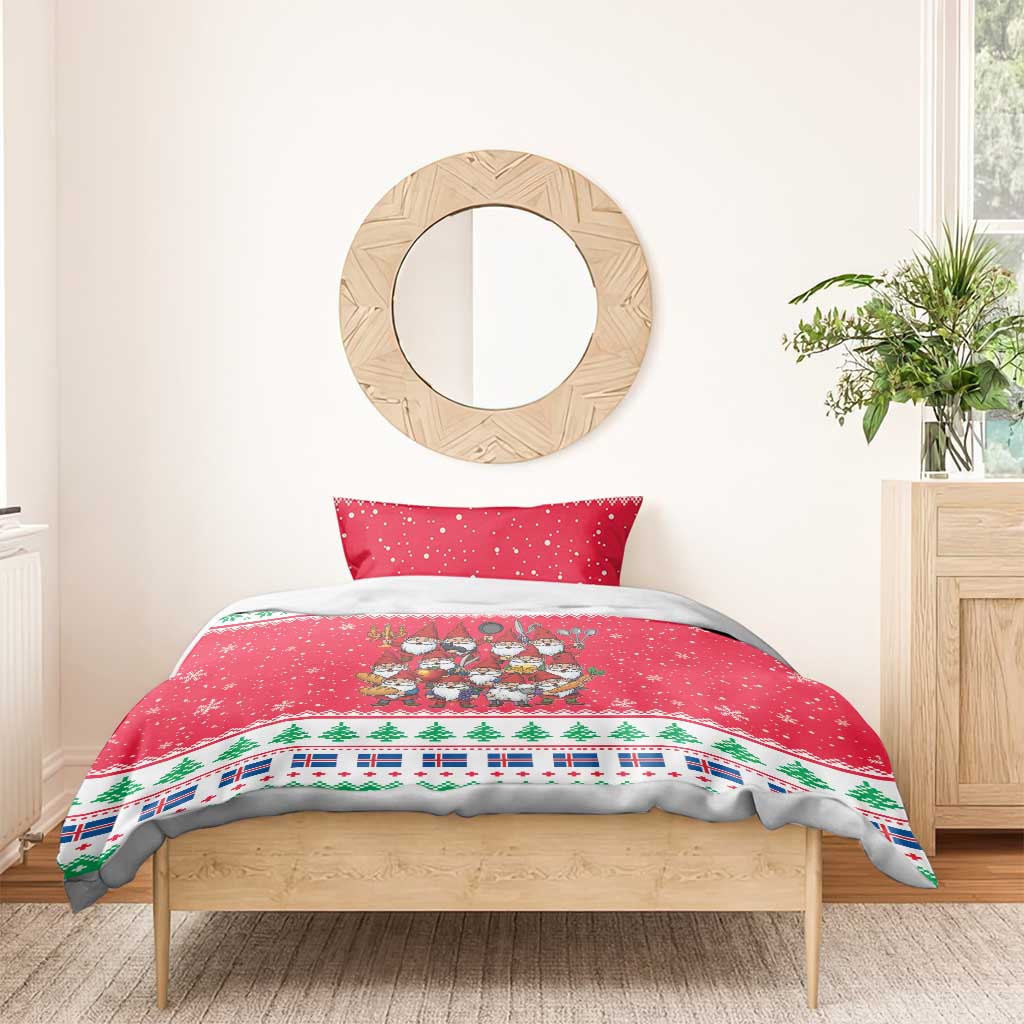 Iceland Christmas Bedding Set Icelandic Yule Lads - Wonder Print Shop