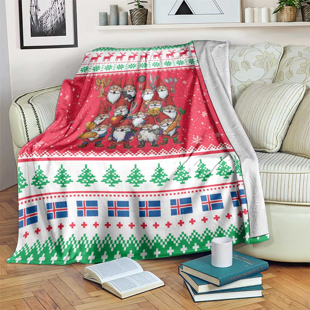 Iceland Christmas Blanket Icelandic Yule Lads - Wonder Print Shop